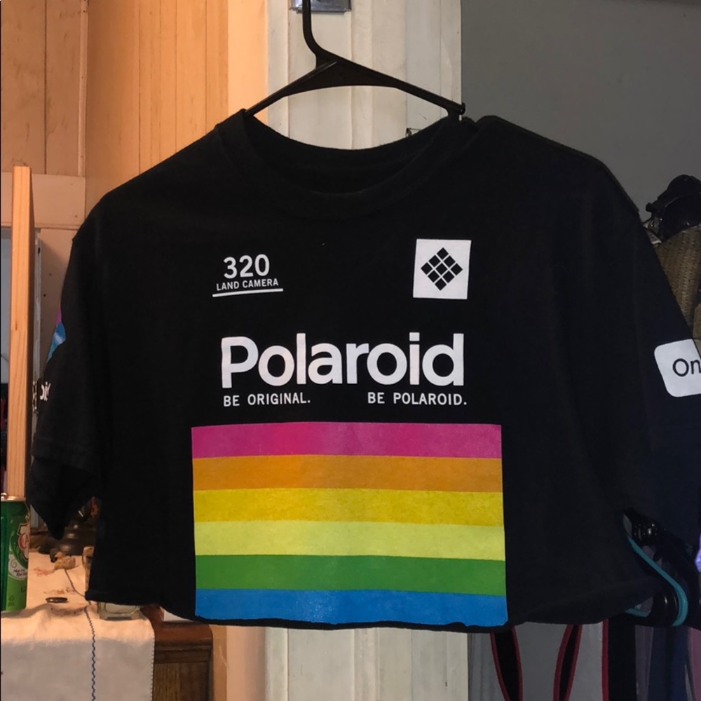 Polaroid crop top